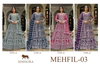 Mehfil Vol 3 By Senhora Pure Butterfly Net Gown With Dupatta Wholesale Online